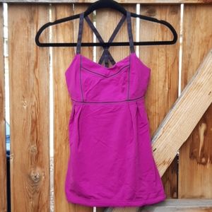 Lululemon athletic workout running tank top pink